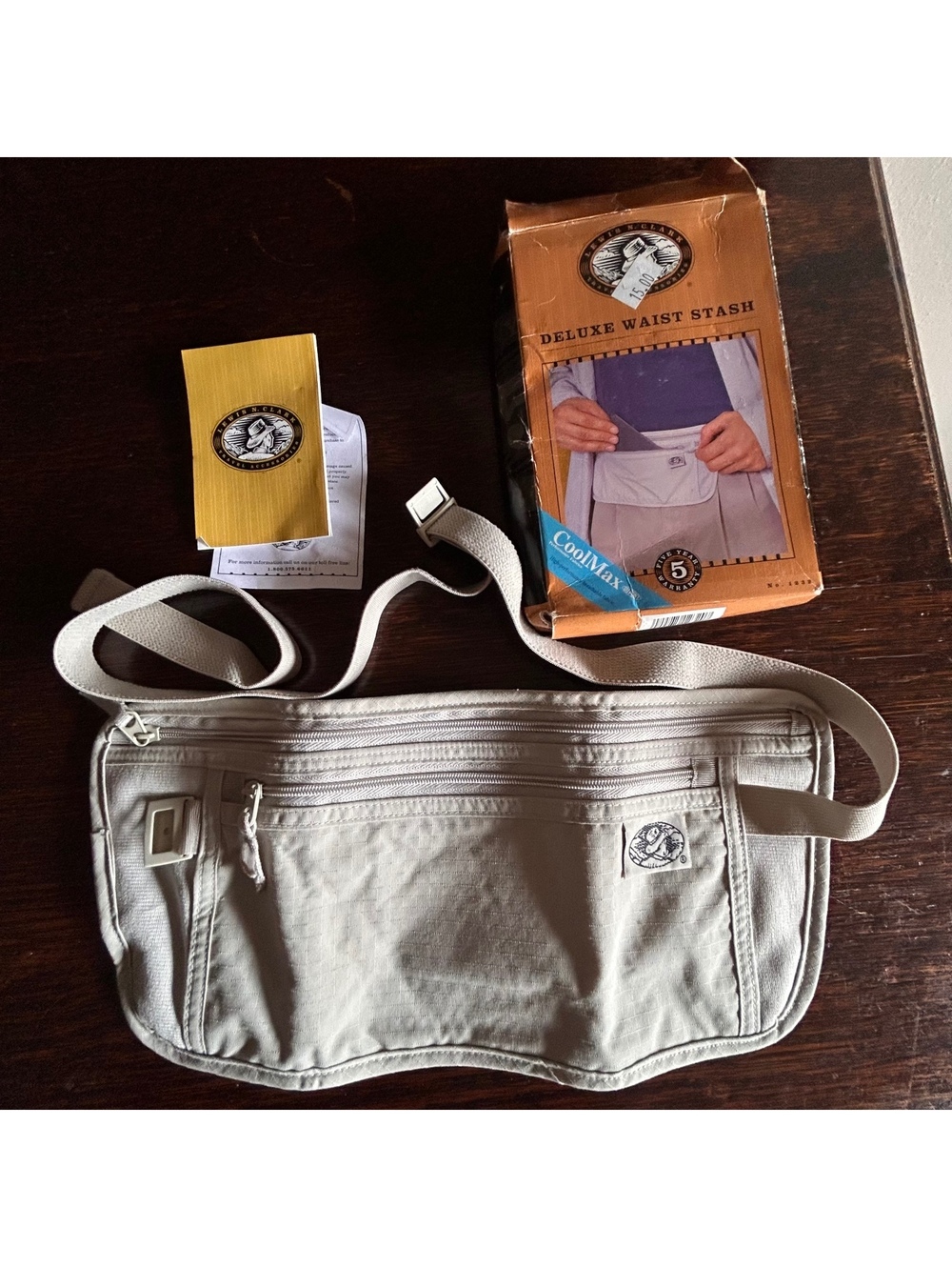 Lewis N. Clark Deluxe Waist Stash with CoolMax Fabric